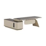 Apex Modern Executive Desk with Integrated Side Return