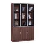 Front 3 Door Office Cabinet Brown
