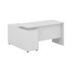Executive Office Desk White-Side Storage | Dubai & UAE