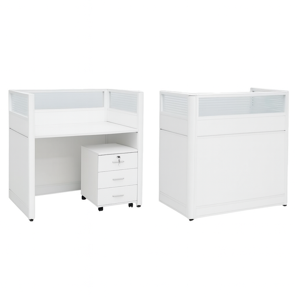 ChatGPT-Image-Dec-7-2025-04_36_02-PM.png Compact Cubicle Workstation with Mobile Drawer White Finish - Image 1