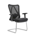 Comfort Plus Black Mesh Visitor Chair - Image 2