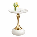 Modern Luxury Coffee Table with Metallic Base