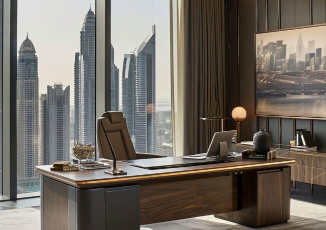 Modern executive office desk dubai