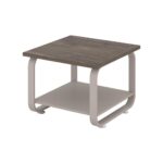 Modern Office Side Table with Metal Frame
