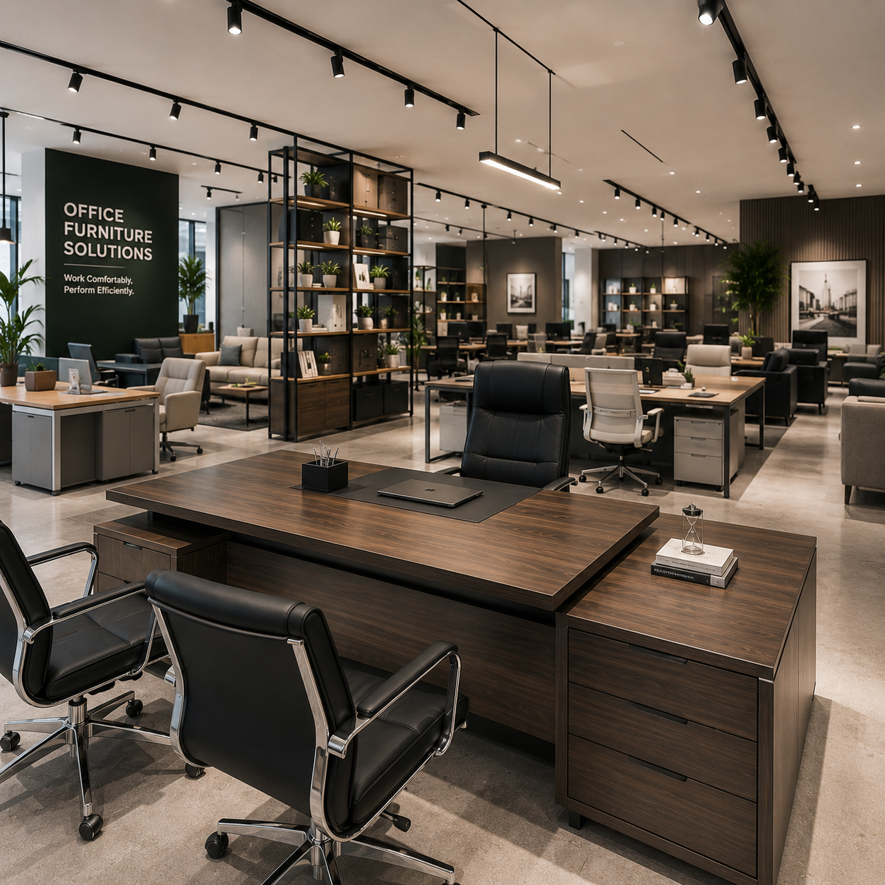 Tedd Furniture LLC Showroom Dubai — Office Furniture Display